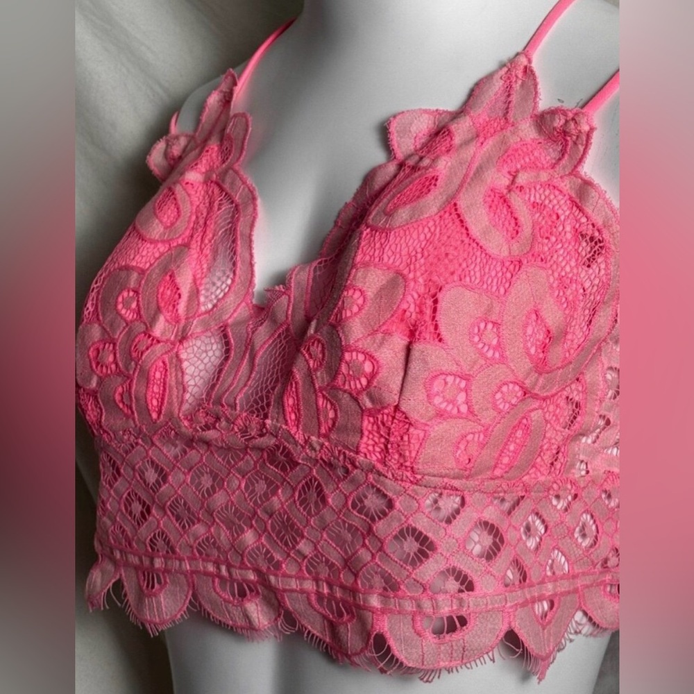 Womens Plus Size Bralette - 3X - Boutique - Zenana Pink Bralette